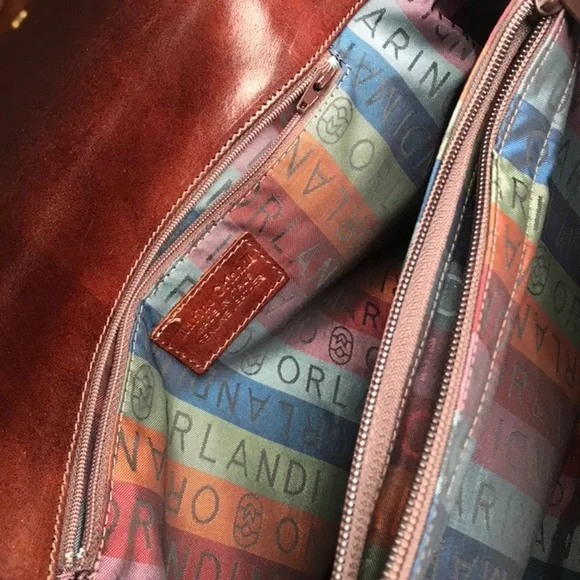 Marino Orlandi Embossed Leather Bag